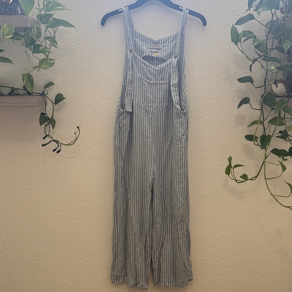 Striped Gray Jumpsuit